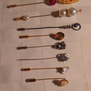 Stick Pin Hair Pin Jewelry Lot